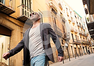 Man with shopping bags