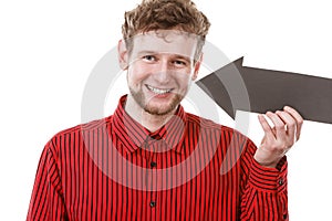 Man showing his perfect dentist smile.