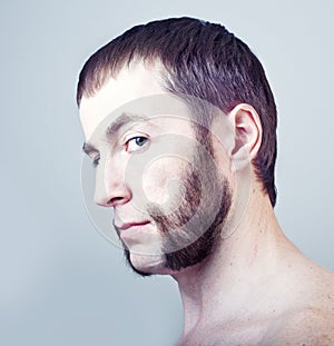 Man with sideburns photo