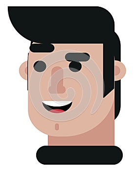 Man with sideburns, icon