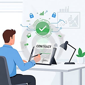 Secure Digital Contract Signing and E-Signature