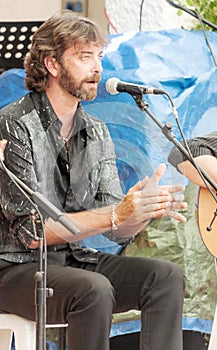 Man singing flamenco