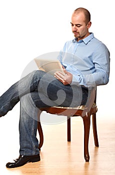 Man sit on chair