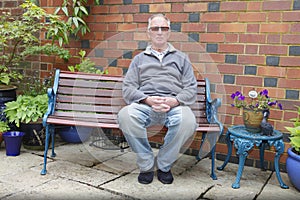 Man sitting on a bench