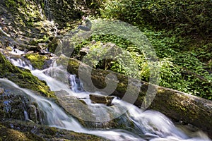 Man sitting at Mingo Falls