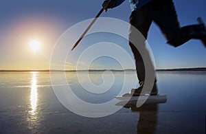 Man skating in sweden