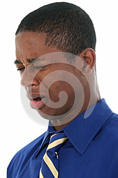 Man Smelling Something Awful