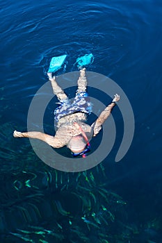 Man snorkeling