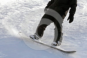 Man snowboarding photo