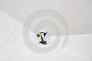 Man snowboarding