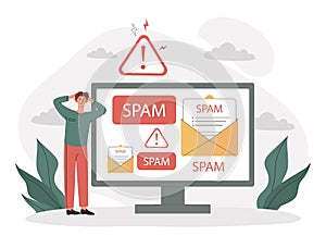 Man with spam