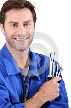 Man with spanners