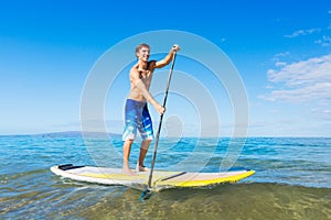 Man on Stand Up Paddle Board