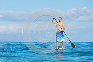 Man on Stand Up Paddle Board