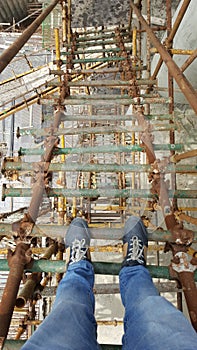 Man standing Construction Site