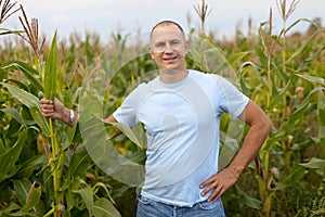 Man standing in field