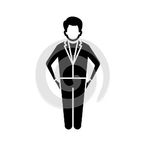 Man standing Vector Icon which can easily modify or edit