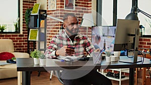 Man stoked on doing online shopping