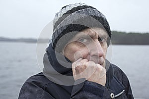 Man At Stormy Weather