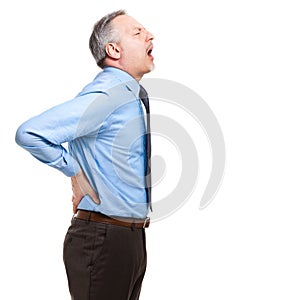 Man struggles with intense back pain