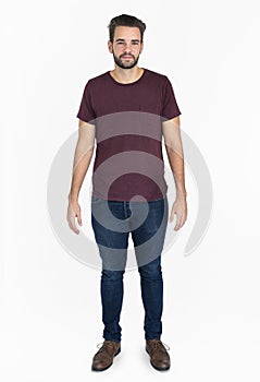 Man Studio Shoot Full Body Concept