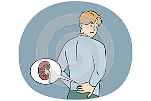 Man suffer from kidney pain