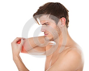 Man Suffering From Elbow Pain