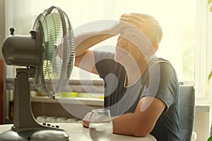 Man suffers from heat at home