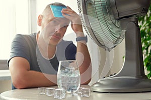 Man suffers from heat at home