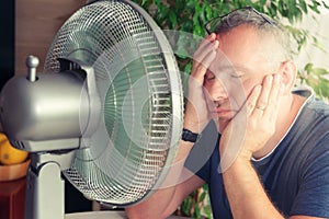 Man suffers from heat at home