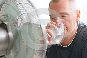 Man suffers from heat at home