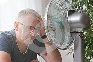 Man suffers from heat at home