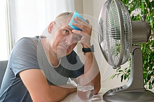 Man suffers from heat at home