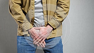 Man suffers from urinary incontinence trying to delay toilet