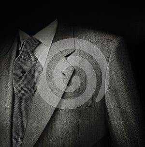 Man suit in black photo