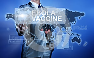 Man in suit making decision on ebola vaccine