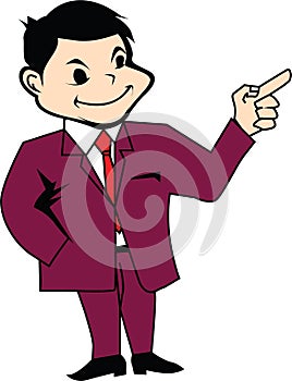 Man in suit Presentation icon photo