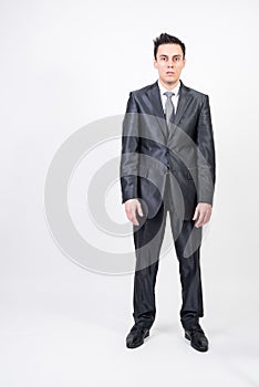Man in suit in trance