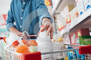 Man at the supermarket