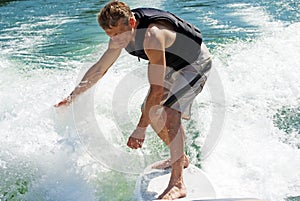 Man on Surfboard