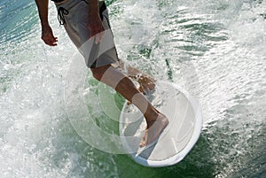 Man on Surfboard