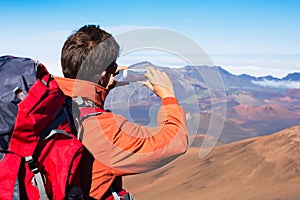 Man taking photo with phone