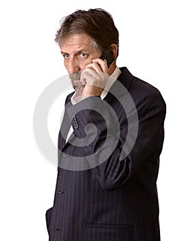 Man talking on cell phone