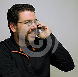 Man talking on cellphone