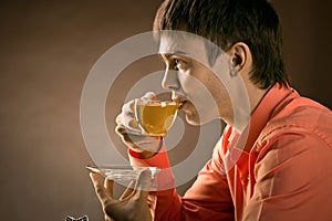 Man with tea