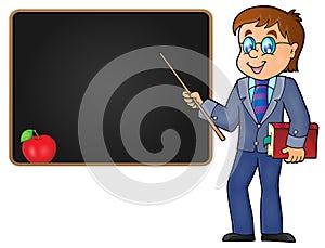 Man teacher theme image 2