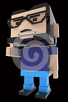 Man with thumb up high resolution 3d render