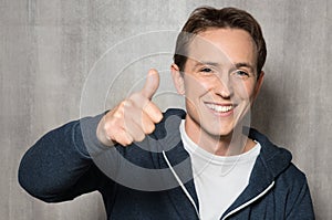 Man With Thumb Up Sign