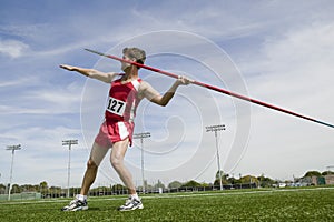 Man About To Throw Javelin