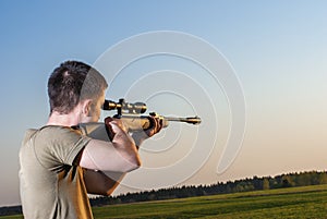 Man took aim with your sniper rifle